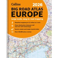 Europa Big Road Atlas Collins 2026 A3 Spiral